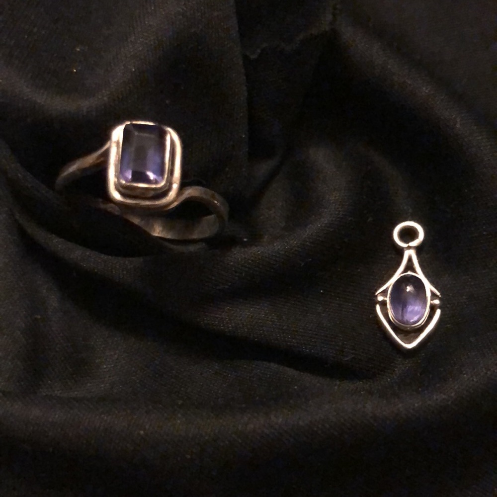 Vintage 925 Silver Ring and Pendant